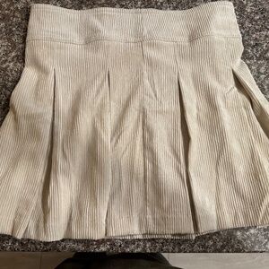 Juniors size S- corduroy cream/ beige skirt